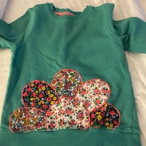 Mini Boden , girls sweatshirt size 6-7